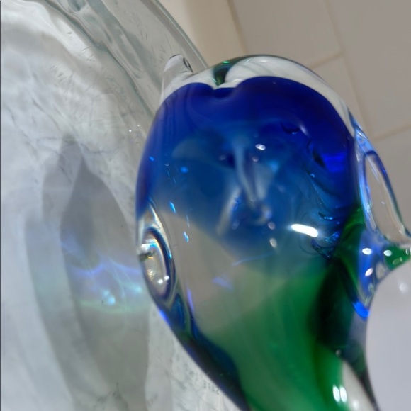 Glass Fish Figurine - Green and Blue - Picture 8 of 15